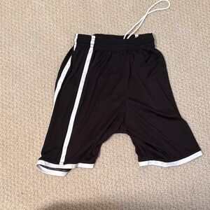 Black and White Athletic Shorts Boys Youth Medium